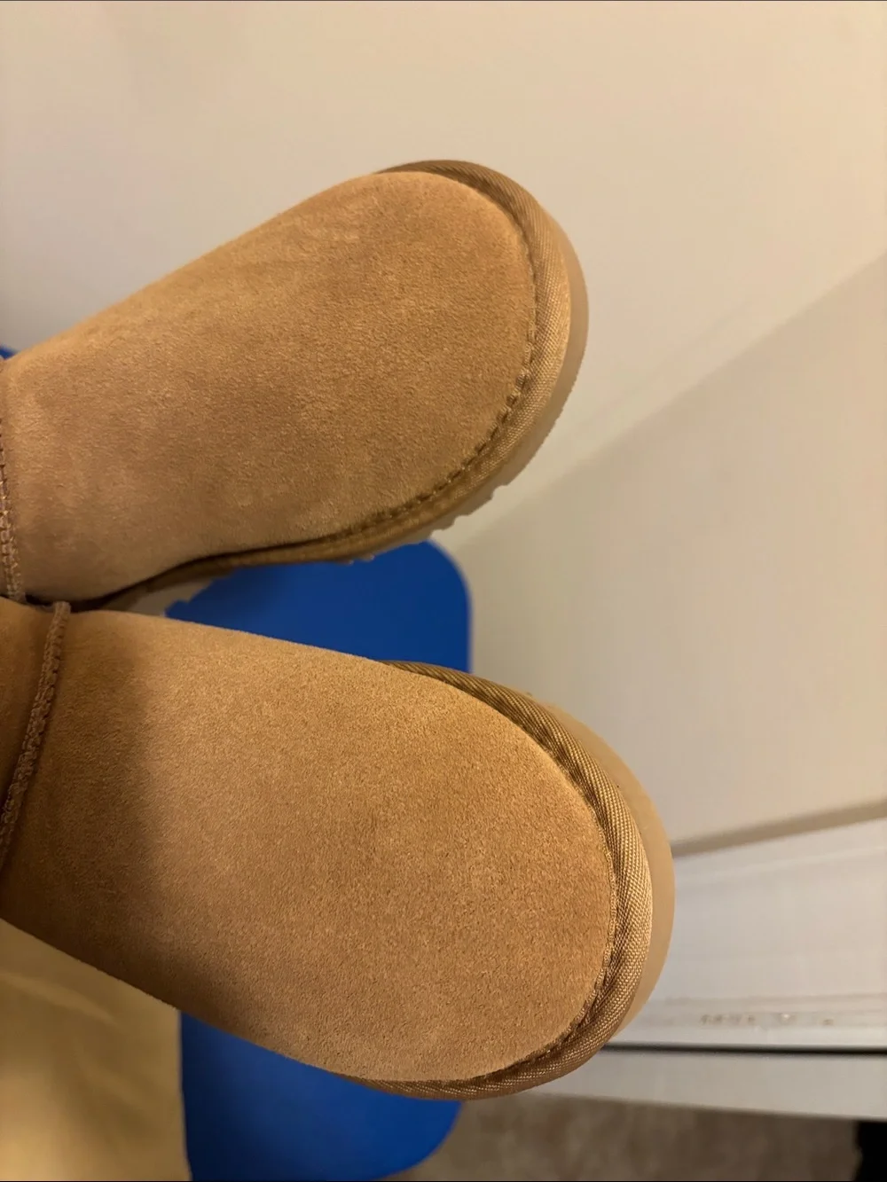 UGG Kids Chestnut Shearling-Lined Slip-On Boots